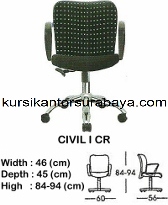 Kursi Staff & Sekretaris Indachi Civil I CR